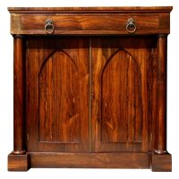 Regency Rosewood Chiffonier with Gothic Panelled Doors, Circa 1820