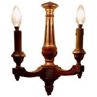 Regency Style Gilt Wood Carved TwinWall Light