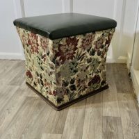 Regency Waisted Upholstered Ottoman or Window Stool