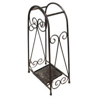 Retro Chic Wrought Iron Umbrella and Walking Stick Stand