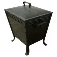 Riveted Arts and Crafts Industrial Look Coal Box A very practical piece