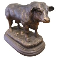 Ron Bull Desk Ornament with Bronze Finish Patina
