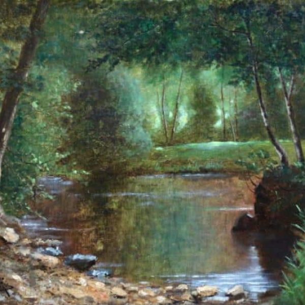 SOLD . Charles Edmond Rene His (Oil on Canvas)