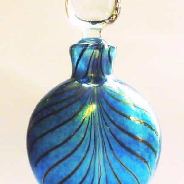 SOLD Ditchfield iridescent scent bottle