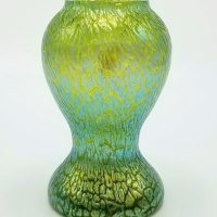 Loetz Papillion creta bulbous vase