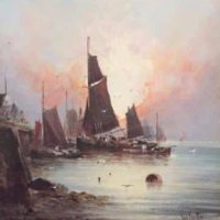 George Knight. Oil painting