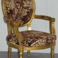 19th century French gilt occasional parlour chair