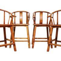 Set of 4 Chinese High Backed Chairs
