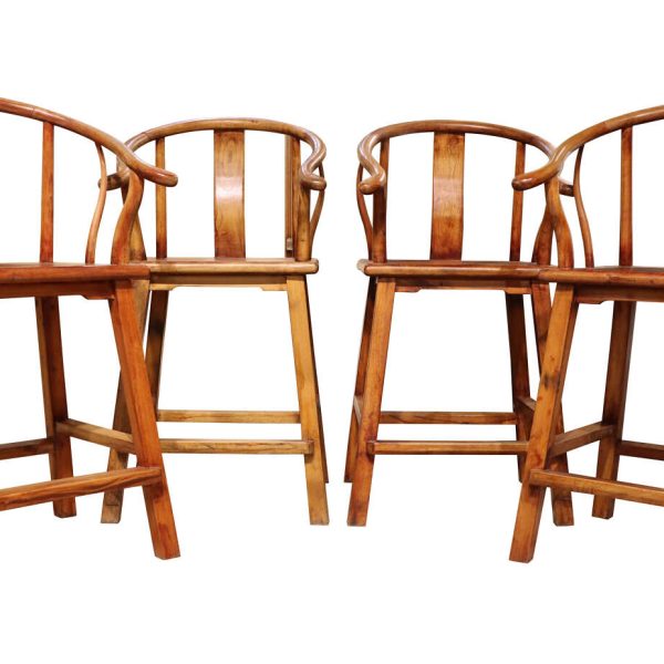 Set of 4 Chinese High Backed Chairs