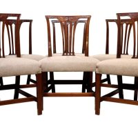 Set of Six Georgian Mahogany Dining Chairs