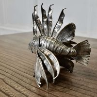 Silver Lion Fish Model Signed by Mario Bucellati