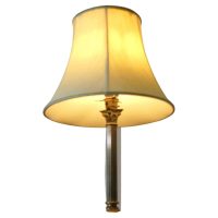Single Column French Brass Table Lamp