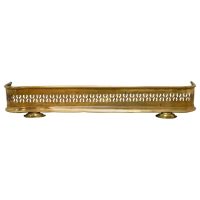 Small Victorian Pierced Brass Fender