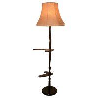 Standard or Floor Lamp with Palm Decoration