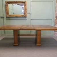 Stylish Art Deco Bur Walnut Dining Table The ultimate in Mid Century Chic
