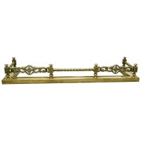 Superb Quality and Design 19th Century Heavy Brass Fender