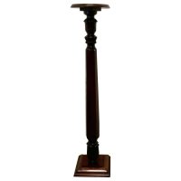 Tall 19th Century Carved Mahogany Pedestal