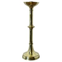 Tall Arts and Crafts Brass Candle Stick This is a large candle stick