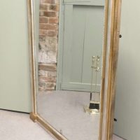 Tall French Silver and Gold Louis Philippe Wall Mirror