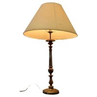 Tall French Silver-plated Candlestick Table Lamp A very attractive piece