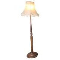 Tall Turned Beech Floor Lamp, Standard Lamp