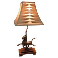 The Flying Horse of Gansu Set as a Lamp