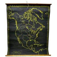 University Chart “Black Map of North America