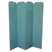 Upholstered 4 Fold Screen, Room Divider