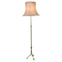 Very Attractive Arts and Crafts Brass Floor Lamp, Standard Lamp