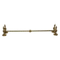 Very Attractive Large Rope Twisted Brass Fire Surround
