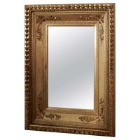 Very Large 19th Century 3 Dimensional French Baroque Gilt Wall Mirror