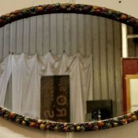 Very Pretty Gilt Oval Gesso Mirror