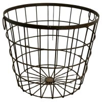 Very Strong Industrial Look Iron Log Basket A good Strong Metal Log C