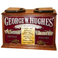 Victorian Advertising Stationers Cupboard, Shop Display Pen Cabinet