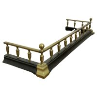 Victorian Brass and Iron Fender