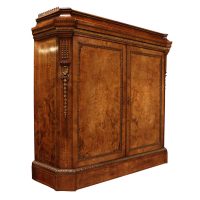 Victorian Burr Walnut Side Cabinet