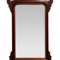 Victorian Chippendale Style Mahogany Fretwork Wall Mirror, Circa 1880