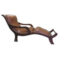 Victorian Colonial Plantation Style Chaise Lounge Superb Victorian Leather Chaise Longe