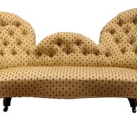 Victorian Mahogany Double-Ended Settee, Circa 1860