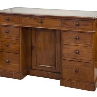 Victorian Mahogany Kneehole Desk c1870