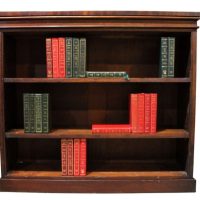 Victorian Mahogany Open Bookcase