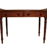 Victorian Mahogany Two-Drawer Side Table with Gallery