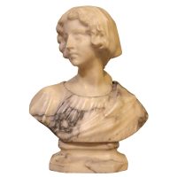 Victorian Marble Bust of a Young Woman, c.1850–1870