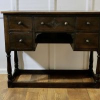 Victorian Oak Writing Table