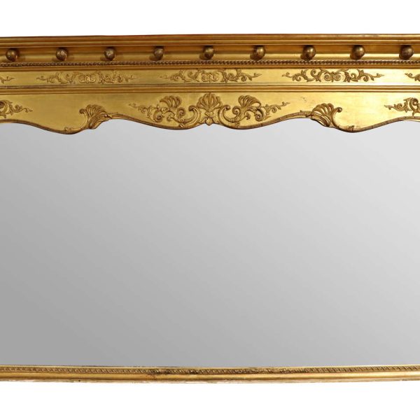 Victorian Overmantel Gilt Mirror &#8211; circa 1900
