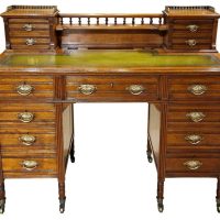 Victorian Walnut Writing Table