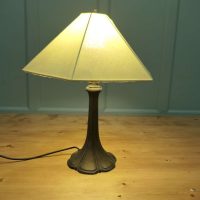 Vintage Art Nouveau Spelter Table Lamp