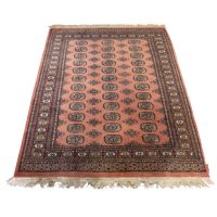 Vintage Bokhara Style Rug with All-Over Gul Design