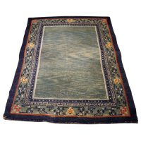 Vintage Chinese Hand-Knotted Celadon Ground Carpet / Rug in the Peking Taste