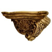 Weathered Wall Bracket, carved with Shell Decoration This is a well weathered p